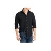 Polo Ralph Lauren Solid Color Single-Breasted Loose Long Sleeve Shirt Men shirts Black 710928252-009