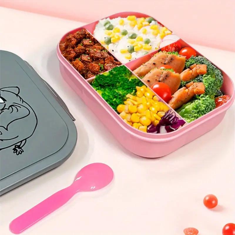 Cartoon Elephant Bento Box Water Bottle Set Portable Cute Microwave Divided Lunch Box Tableware For Back To School Outdoor Work