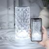 LED Crystal Desk Lamp Projector Bedside Atmosphere Light 3/16 Color Touch Adjustable Night Light Diamond Small Night Light Romantic Hand Gift