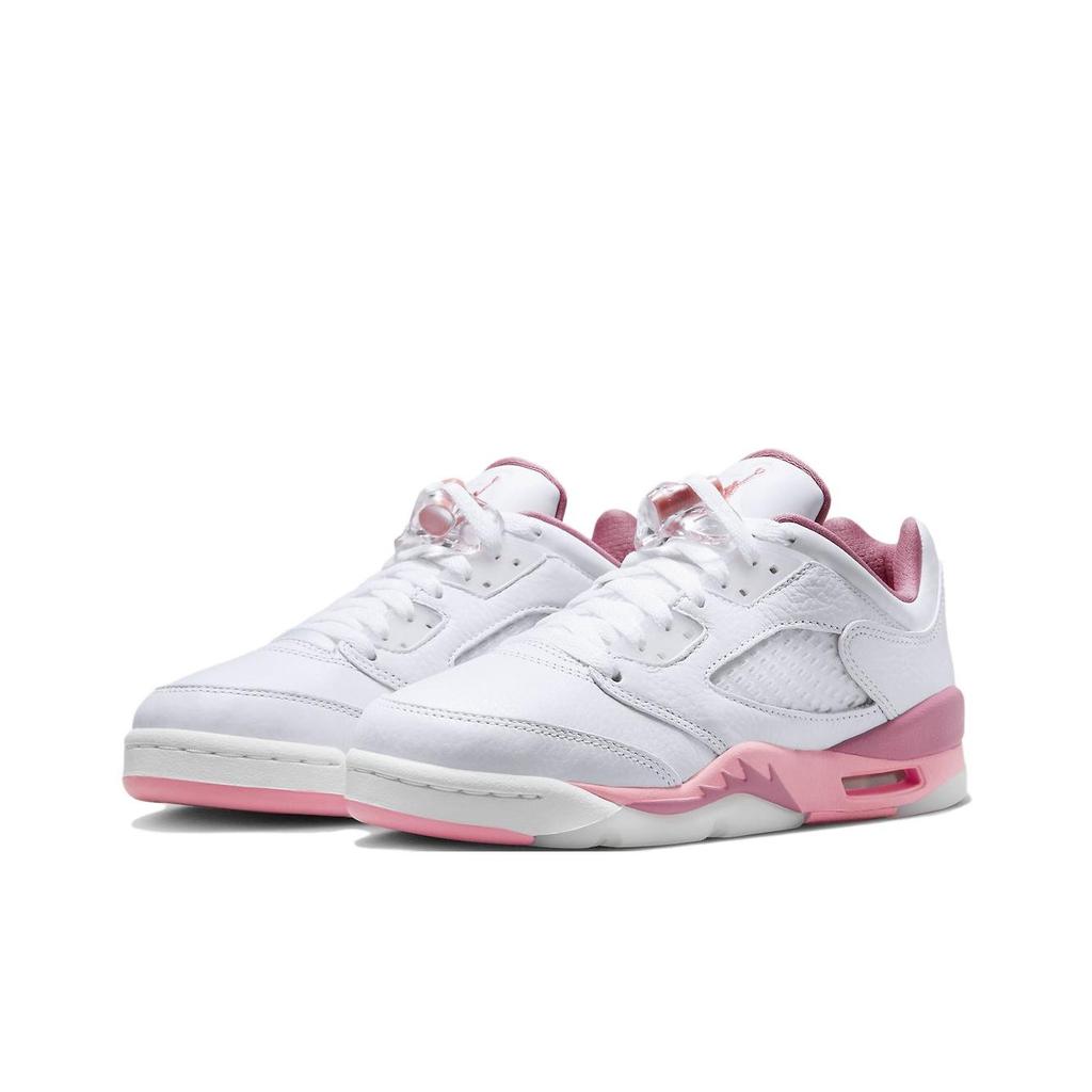 Air Jordan 5 Retro Low GS Crafted For Her Kids Sneakers White Coral-Chalk Desert-Berry DX4390-116