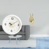 Modern Wall Clock Sculpture Creative Home Office Study Room Decor with Large Numerals And Finger