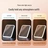 Portable Smart HD Folding Vanity Mirror with Lights for Travel and Dorm Use