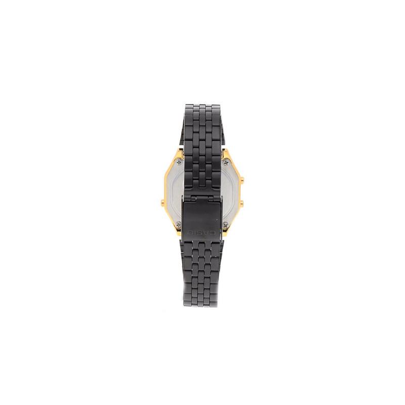 Casio YOUTH Serie-Metall klein quadratisch klassisch Retro lässig Mode elektronische Uhr Quarzwerk Edelstahlarmband Japanisch und LA680WEGB-1A