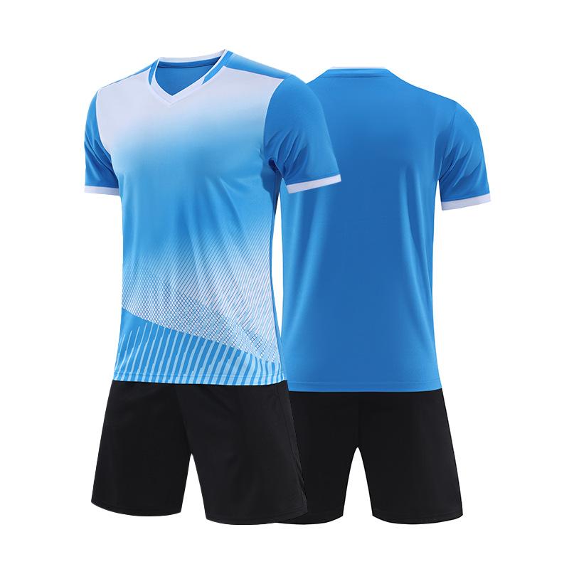 Short-sleeved Football Jersey Set Spot Football Training Jersey Adult Children Same Football Jersey Men's