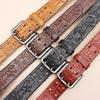 Men's Belt Genuine Leather Belt Double-pin Buckle Layer Cowhide Retro Youth Belt