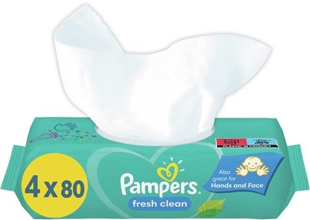 

Очищающие салфетки Pampers Fresh Clean Kids для чувствительной кожи TU прозрачный