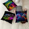 Pop Neon Video Game Character Pillow Case Cushion Cover Car Throw Pillow Case For Sofa Car Christmas Gift 40x40cm 45x45cm