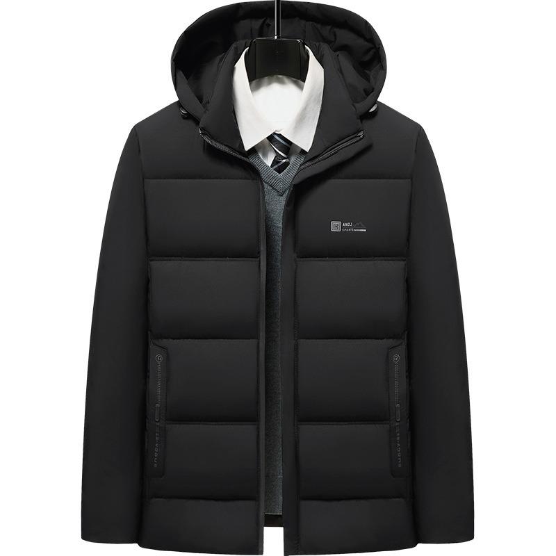 Winter New Graphite Quick Heating Thickened Warm Cotton-padded Clothes Men's Middle-aged and Old Business Casual Jackets Can Be