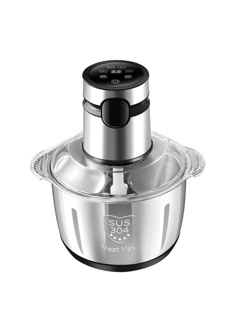 Stainless Steel Touch Screen Electric Meat Grinder & Food Processor