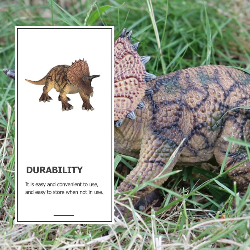 Lurrose Dinosaur Triceratops Durable Plastic Perfect Birthday Gift for Boys and Kids Toy, Model, Figure,