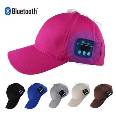 Cappello luminoso a LED Bluetooth con auricolare per la corsa notturna all'aperto