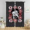 Bettyes Boopes Curtains for Living Room Curtain Shades Tulle for Bedroom Home Interior Curtains 2 Pieces Partition Kitchen Child
