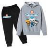 Kids Fall/Winter OCTONAUTS Clothing Sweatshirt Boys Girls Toddlers 3-12 Years Coat +trousers 2P Outdoor Sports Casual Hoodie Set