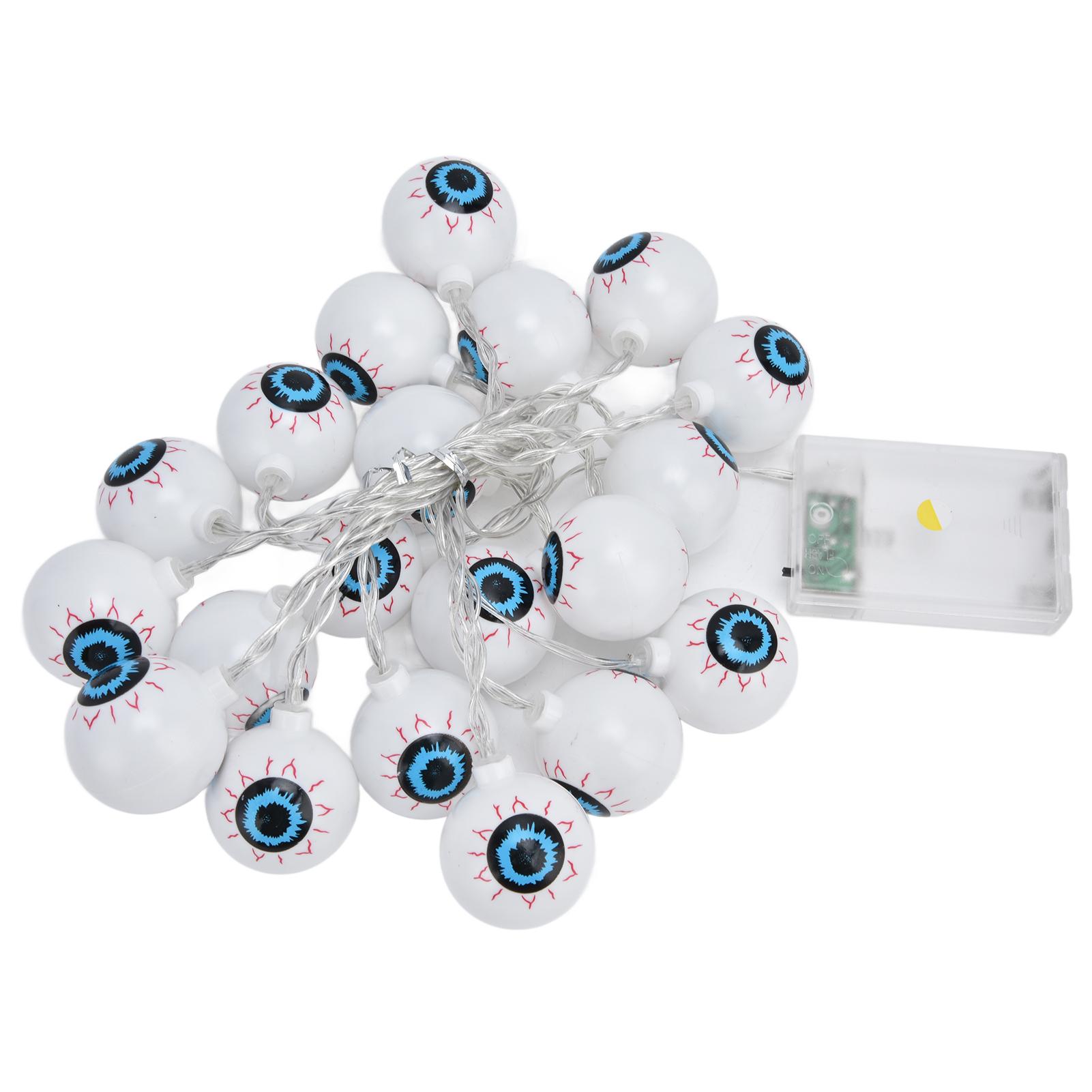 

20LED String Light 9.8ft Halloween Ghost Eyeball String Light Bedroom Christmas String Light for Festival Decoration