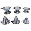 Cone Coffee Filtration Funnel 304 Stainless Steel Double-layer Coffee Filter Drippers No Filter Paper Coffeeware Kitchen Gadgets