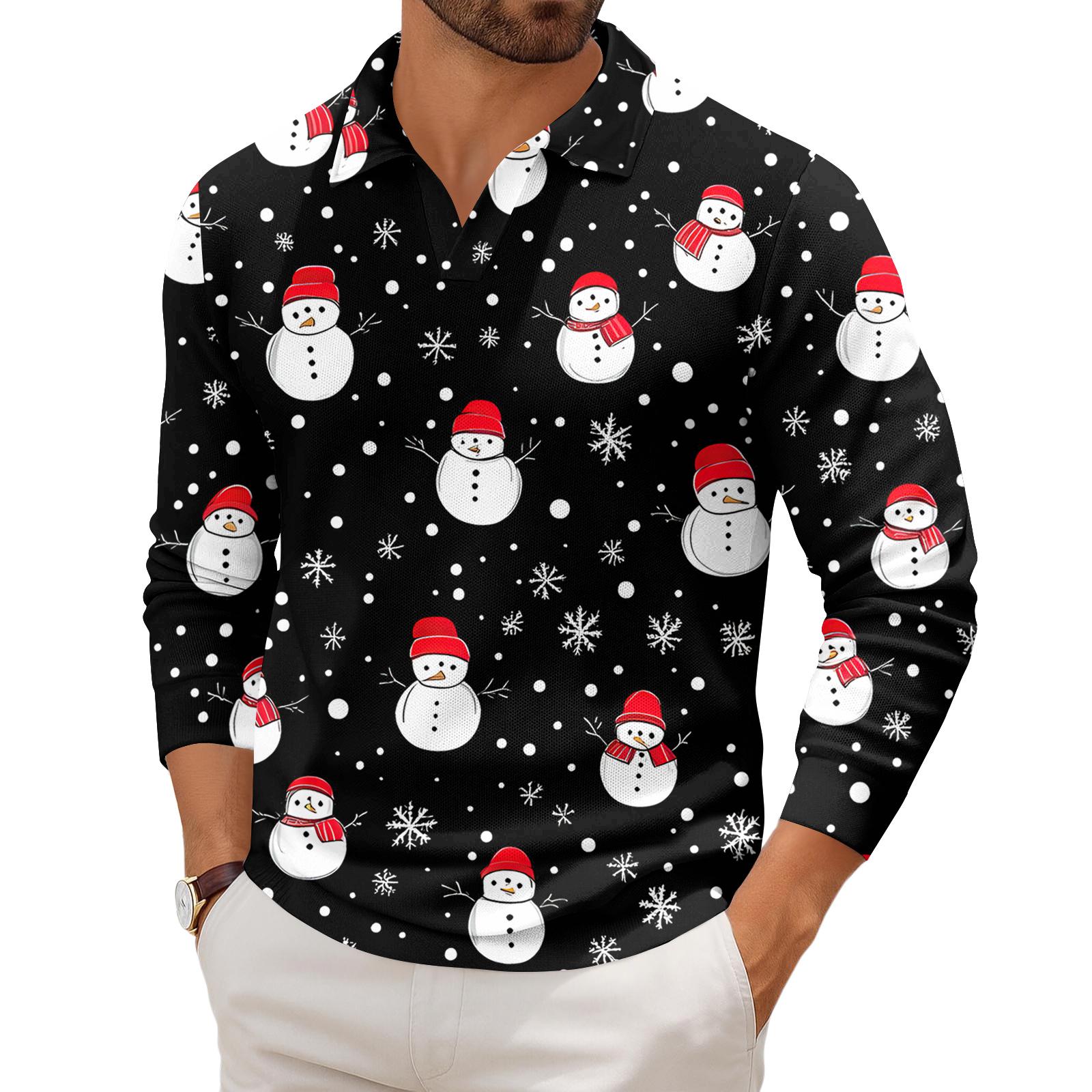 

Мужской повседневный трикотажный базовый топ с длинным рукавом и воротником XXL чёрный