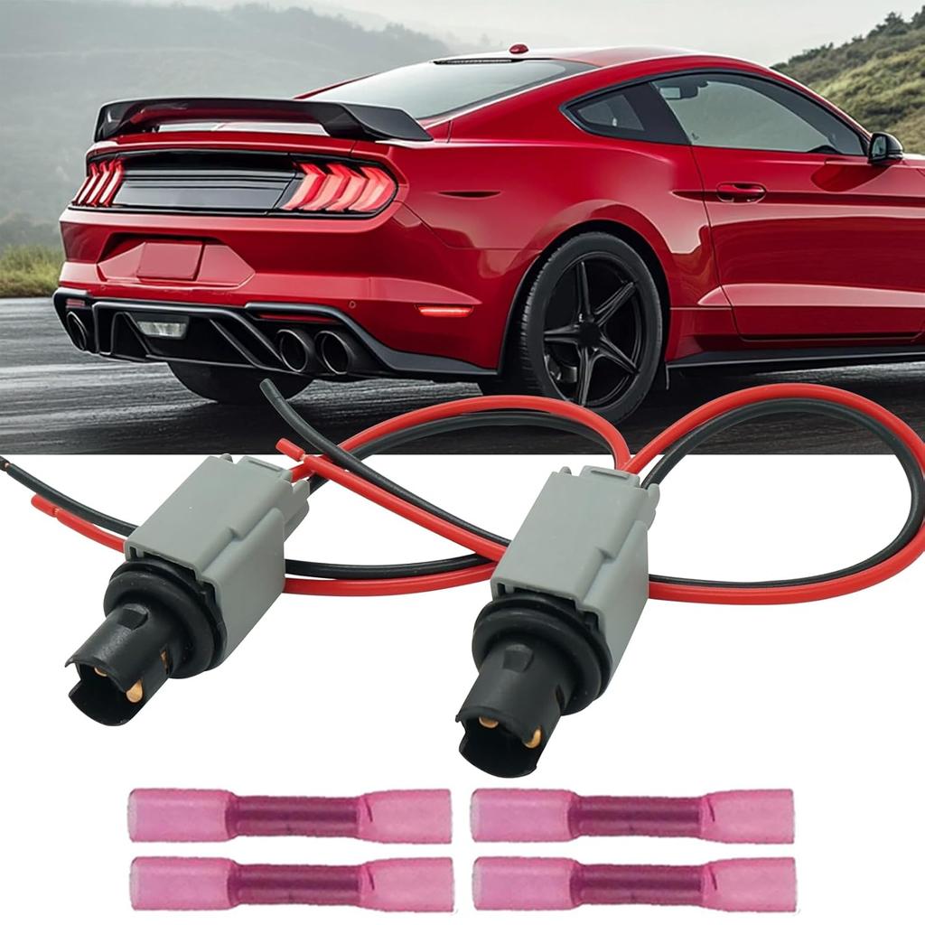2 Pcs Side Marker Light Park Lamp Bulb Socket Wiring Harness Connector Pigtail Plug for Ford Mustang 2005-2023 Ranger 2019-2023 Maverick 2022-2024