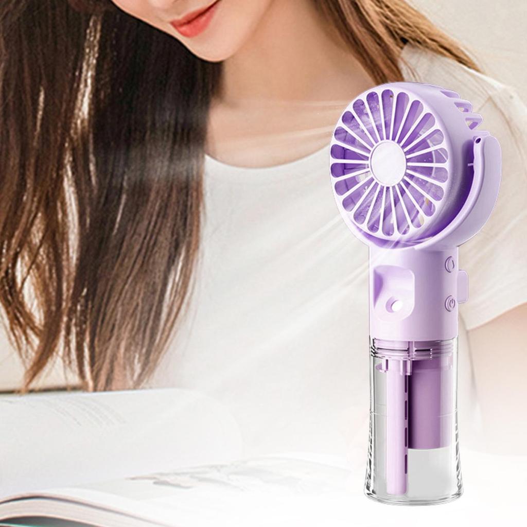 Portable Handheld Fan Adjustable Angle USB Rechargeable Table Fan Pocket Personal Hand Fan for Picnics Makeup Office Travel Home