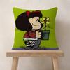 Cartoon M-Mafalda Pillow Gift Home Office Decoration Bedroom Sofa Car Cushion Cover Case 45x45