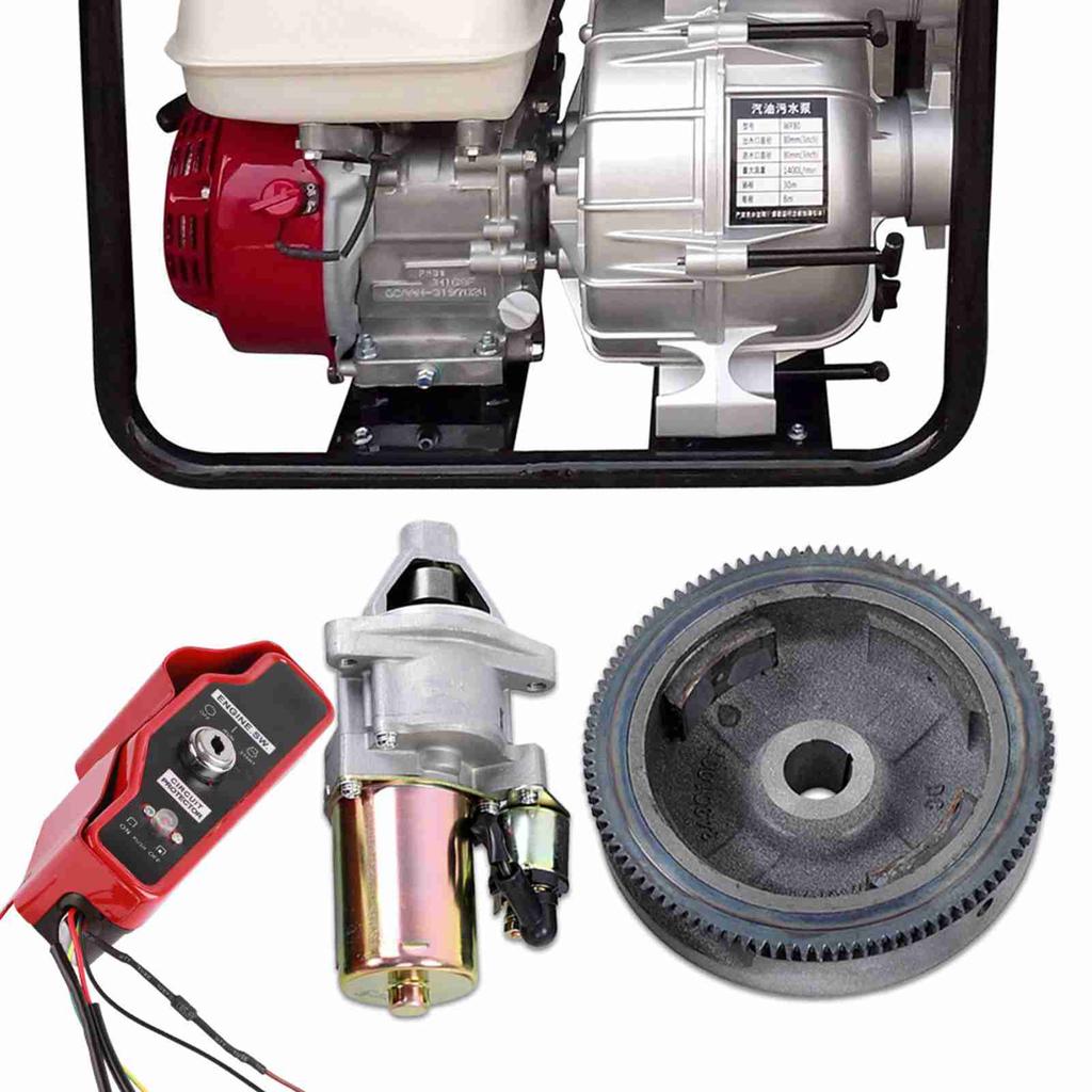 Electric Start Kit Starter Motor Flywheel Control   Box for GX390