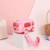 500ml Bus Plastic Water Bottle Cartoon Children Water Jug Car Bear Design Water Cup  Home Use