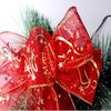 Printed Christmas Tree Ribbon Christmas Decoration for Tree New Year Party Hanging Belt