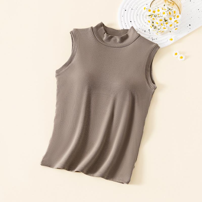 

Women s Padded Winter Vest with Built-in Bra Large темные хаки