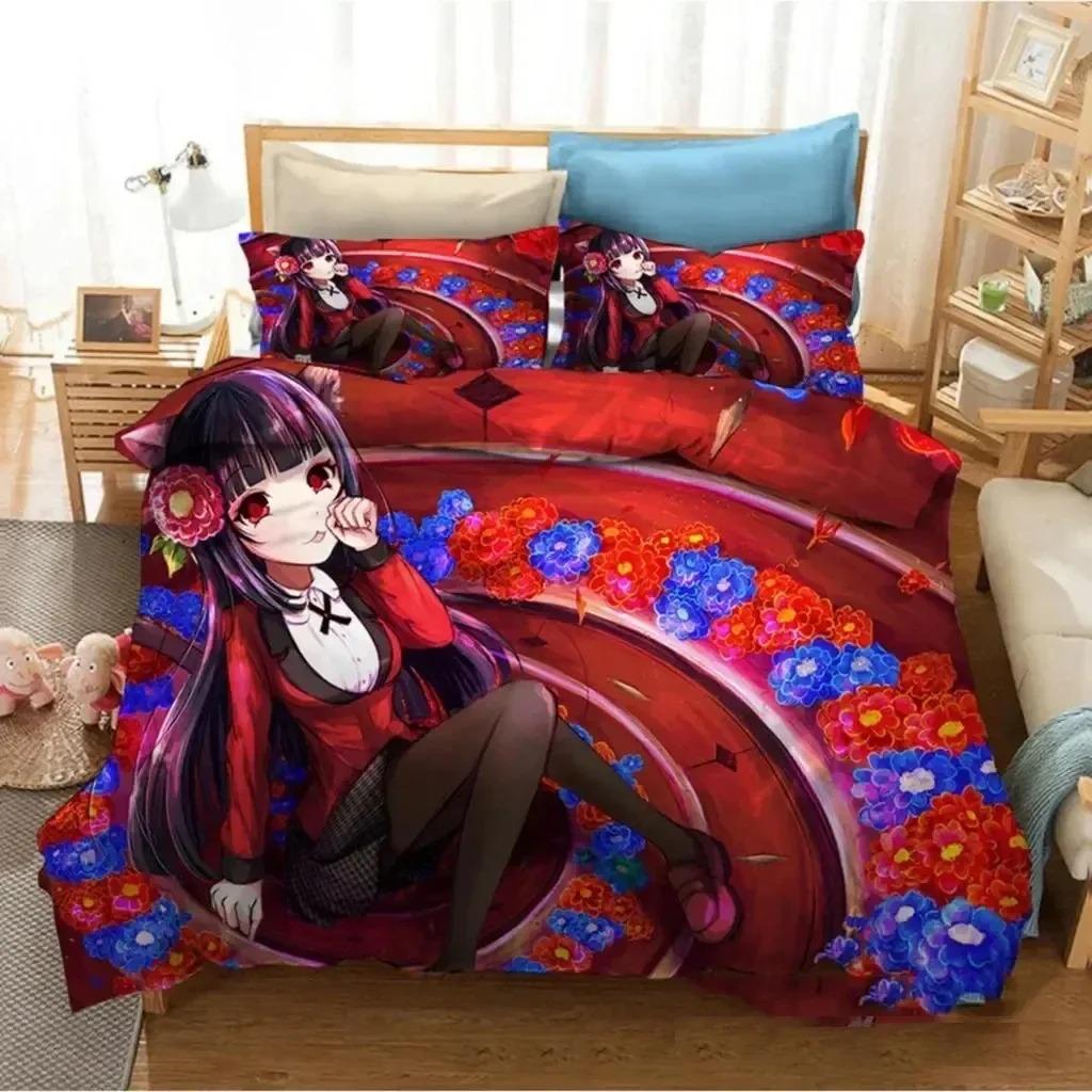 Comforter Anime Kakegurui Yumeko Jabami Bedding Set Bedroom Soft Modern S Comefortable And