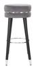 Bar Stool Paris Gray Silver Cm Ø 35X74