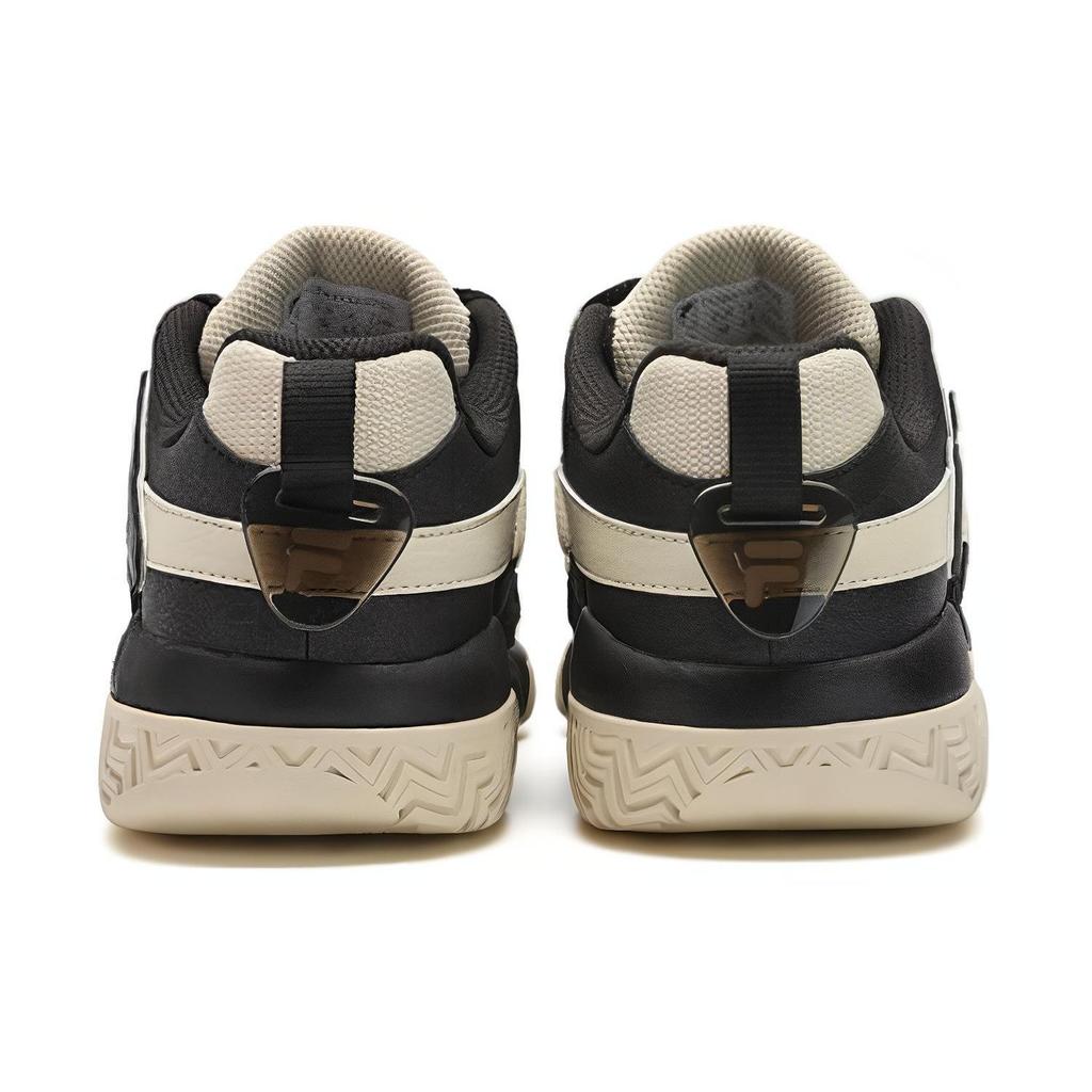Fila Fusion Buster Comfortable Versatile Low-Top Retro Basketball Shoes Women sneaker Black White T12W413207FBS