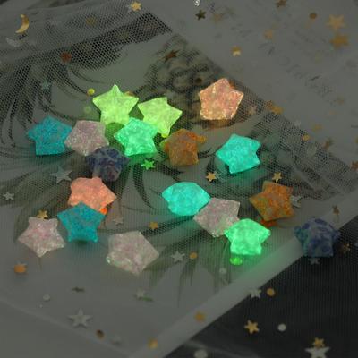 210pcs/lot Happy Glow In Dark Lucky Star Origami Fluorescence Folding Strip Paper Best Wishes Handcraft Gift Craft Paper Decor