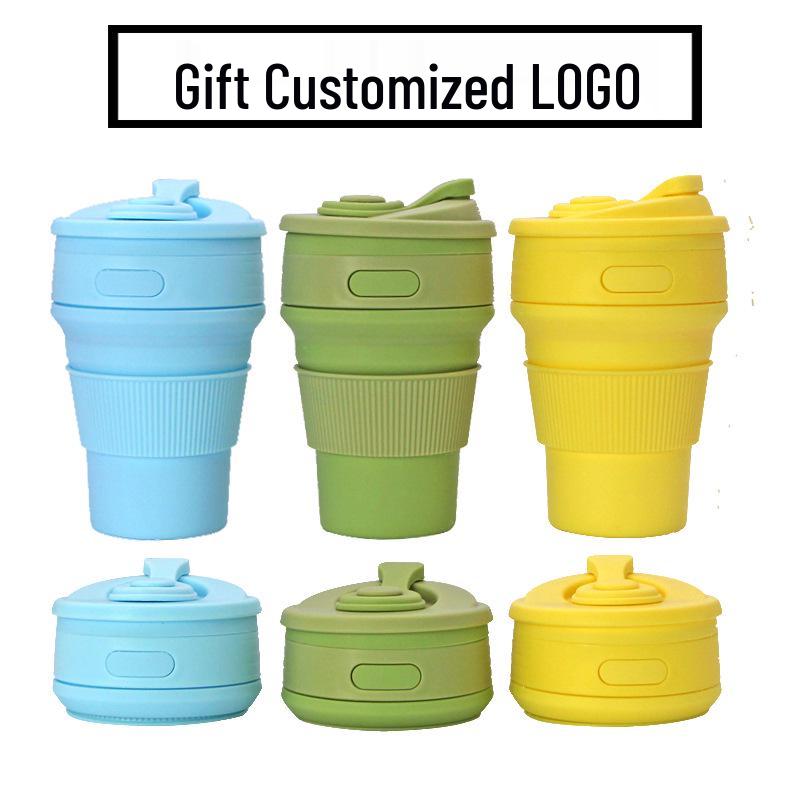 Silicone Folding Portable 350ml Cup – High-Temperature Resistant and Retractable for Outdoor Use