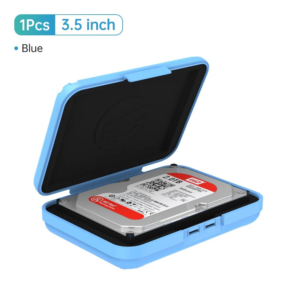 ORICO Sacche e Custodie per Hard Disk Portatili da 3,5 Pollici Custodia Protettiva HDD Scatola di Stoccaggio Impermeabile per HDD Scatola per Hard Disk Nera