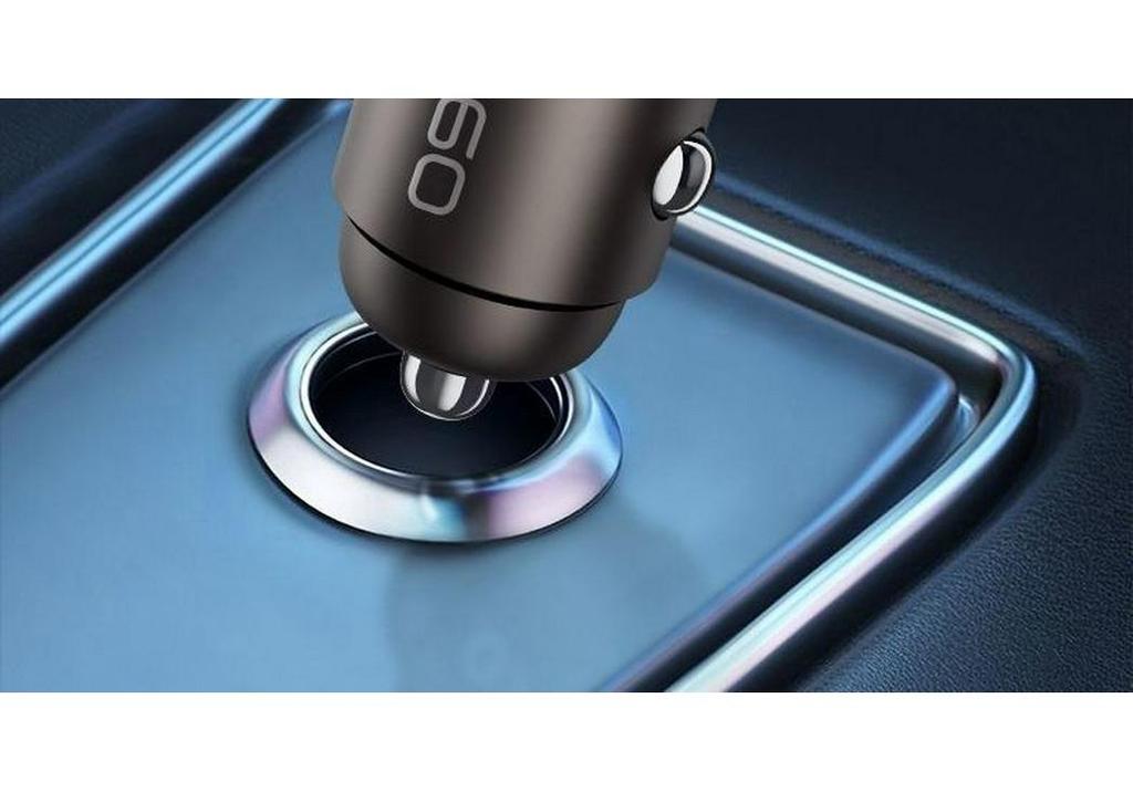 Dual-Port 30W High-Power Fast Car Charger for Mobile Devices