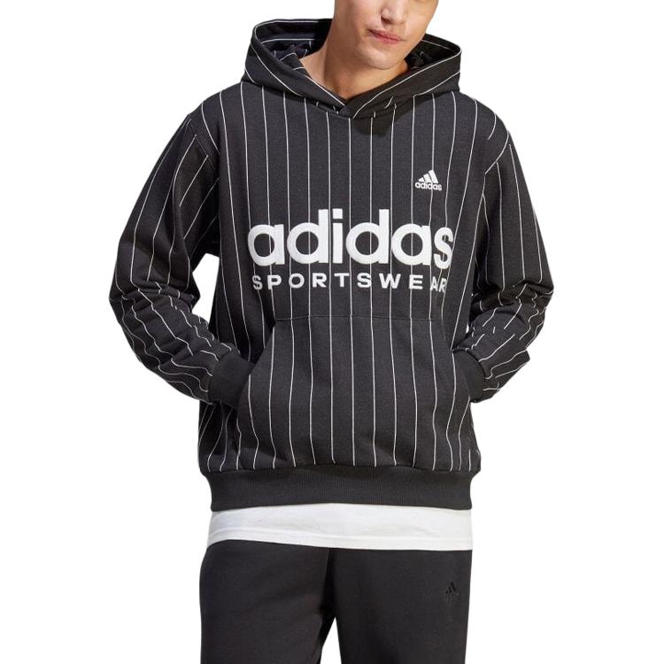 Adidas Sweatshirts Men's Black Hooded Moderate Regular IB8381