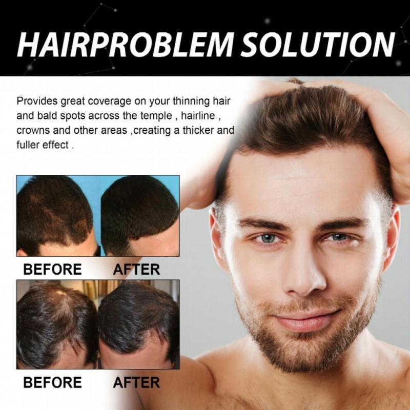 Hair Fibres Powder Fill Hair Seam And Hairline Powder Natural Fullness Waterproof And Sweat Proof Suitable For All Hair Types