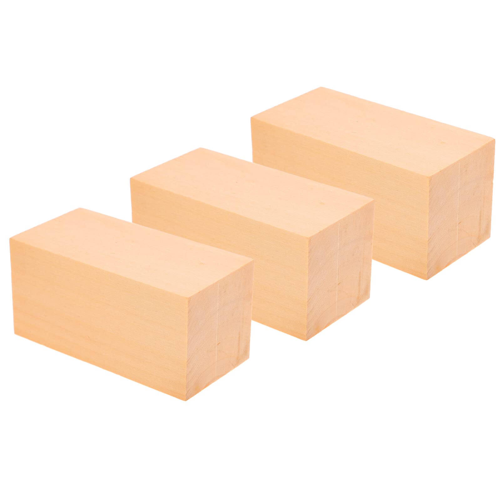 

STOBOK Carving Wood Carving Squared Unfinished Rectangular Cube DIY Hand Carved Suitable for Wooden Craft Wooden Wood Hand Carved 3 Pieces Wooden