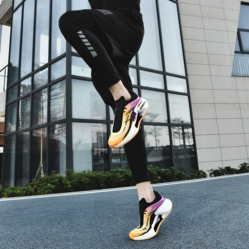 Fashion Thick Heeled Spring Autumn Sneakers For Men Vulcanize Street Shoes Men Teniz For Men Sport Tenis Super Offers Funky Health