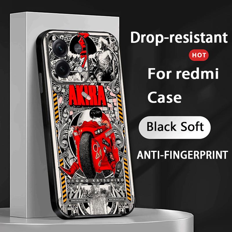 Akira classic japan anime pattern Phone Case For Redmi Note 14 13 12 11 Pro Plus S 5G 14C A3 Soft Black Phone Cover
