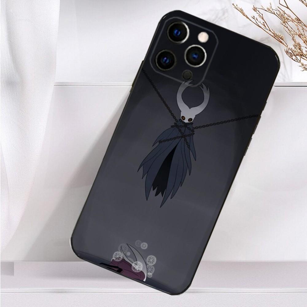 Game H-Hollow K-Knight Phone Case For iPhone 16,15,14,13,12,11 Plus,Pro Max,XS,X,XR,SE,Mini,8,7 Soft Silicone Black Cover