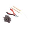 Hair Extension Kit Plier Pulling Hook Needle Extension Beads Tool Set for Extending Hair