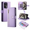 Oppo Reno 13 Pro 5G Flip Case, Wallet Zipper Pocket, Purple