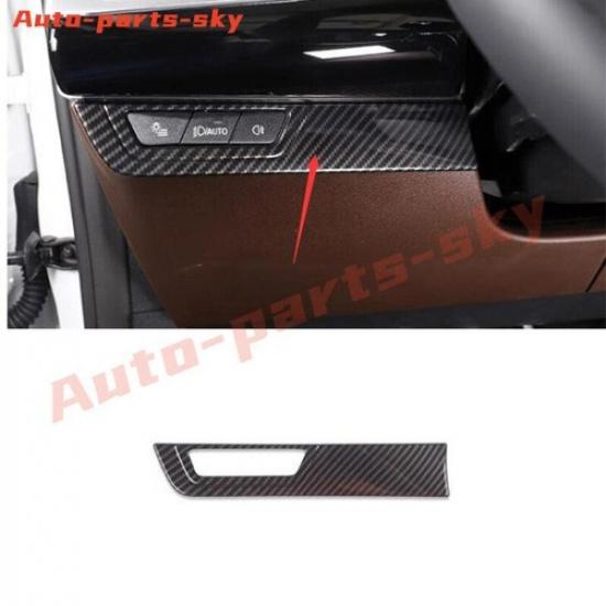 ABS Carbon Fiber Interior Head Light Switch Button Cover Trim For BMW X1 23-2024