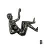 Atleta de Escalada Hombre Arte Deportes Colgantes de Pared Adornos Figuras para el Hogar Miniaturas Escalador Hombre Esculturas de Resina Estatua