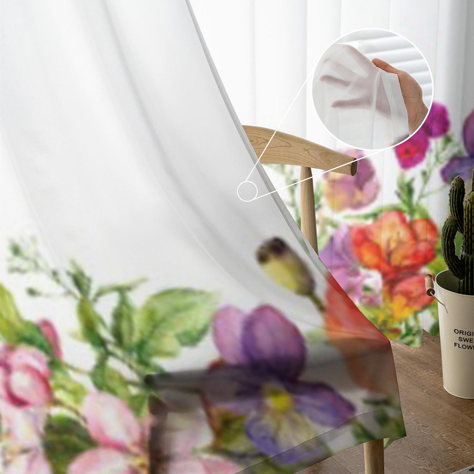 Бесшовный акварельный летний луг с бабочками — фото 4