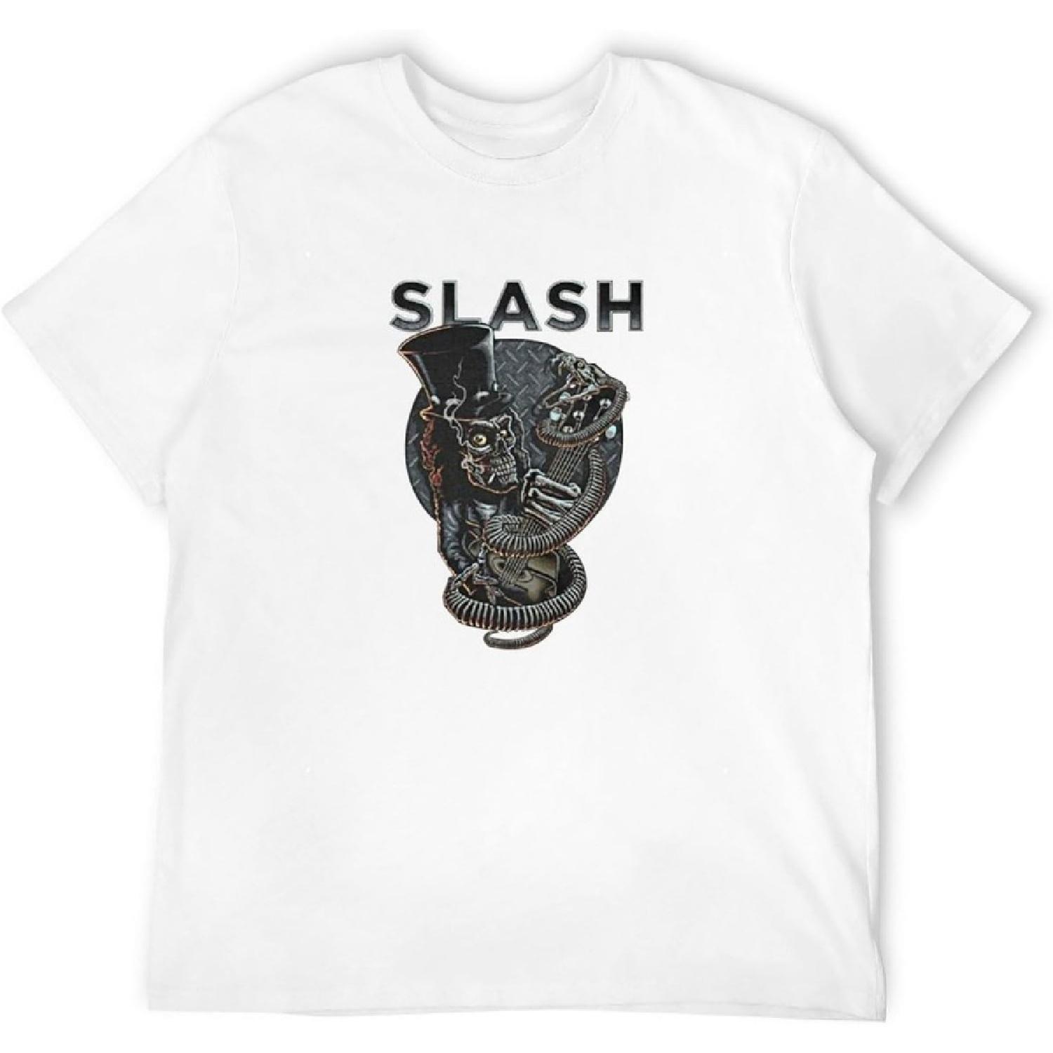 XINYIFENG Slash  Skull Guitar Snake  T-Shirt T-Shirt White XXXXXL белый