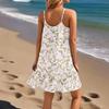 Women's Dress Sleeveless Loose Casual Temperament Hawaiian Flower Beach Dress