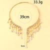 Tassel Necklace Exaggerated Flash Rhinestone Collar High-end Sense Banquet Accessories for Women