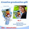 Graduation Cartoon Doll Flowers For Couples And Students Creative Gifts Cartoon Knitted Bouquet Doll