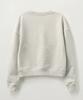 Seteo (W) Classic Logo Crop Sweatshirt Melange Ivory